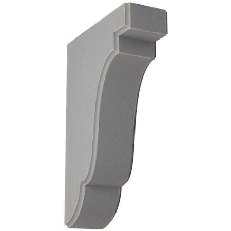 Ekena Millwork 1 3/4"W x 5"D x 7 1/2"H Bedford Wood Vintage Decor Bracket, Pebble Grey BKTWD02X05X08BEPG